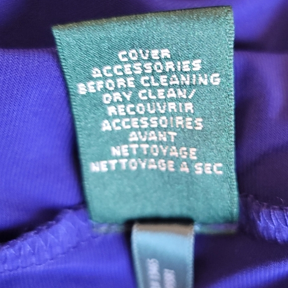 Lauren Ralph Lauren Evening Blue Long Sleeve Cold Shoulder Ruched Dress, 16 - Picture 12 of 12